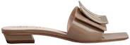 Order 羅傑維維亞 Roger Vivier Belle Vivier 漆皮 方頭 金屬飾扣 時尚涼拖 女款 灰色