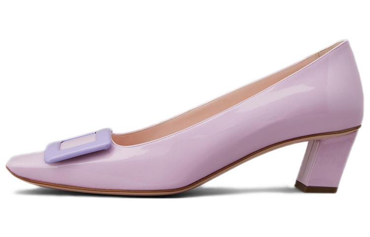 (W) Roger Vivier Belle Vivier 'Metal Buckle Purple Patent'