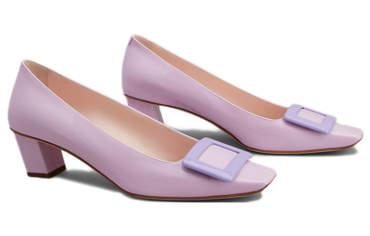 (W) Roger Vivier Belle Vivier 'Metal Buckle Purple Patent' 圖 2