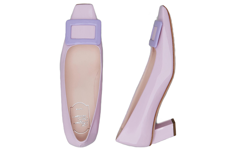 (W) Roger Vivier Belle Vivier 'Metal Buckle Purple Patent' 圖 4
