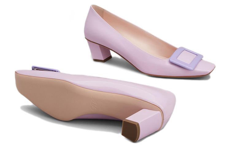 (W) Roger Vivier Belle Vivier 'Metal Buckle Purple Patent' 圖 6