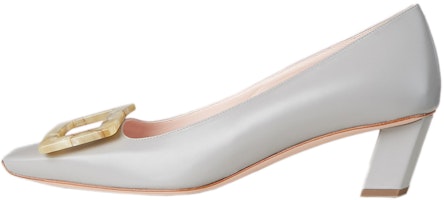 (Women) Roger Vivier Belle Vivier 'Motherpearl Buckle Grey' RVW00627760BSSB206 (Women) Roger Vivier Belle Vivier 'Motherpearl Buckle Grey' RVW00627760BSSB206