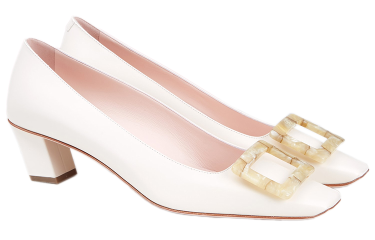 Lookbook (Women) Roger Vivier Belle Vivier 'Motherpearl Buckle Cream' RVW00627760BSSC019