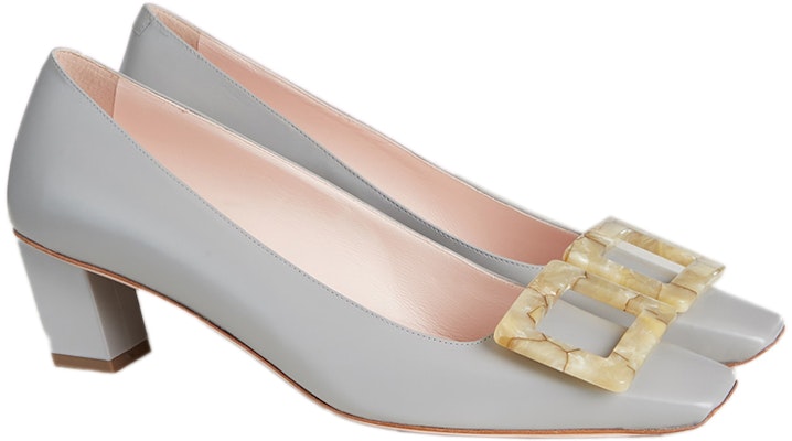 (W) Roger Vivier Belle Vivier 'Grey Motherpearl Buckle' Abu Mutiara Ibu RVW00627760BSSB206 Lookbook (W) Roger Vivier Belle Vivier 'Grey Motherpearl Buckle' Abu Mutiara Ibu RVW00627760BSSB206
