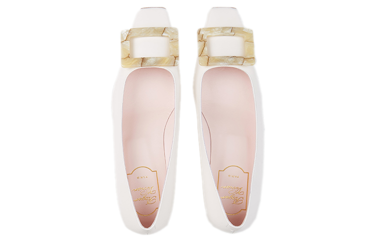 Purchase (Women) Roger Vivier Belle Vivier 'Motherpearl Buckle Cream' RVW00627760BSSC019