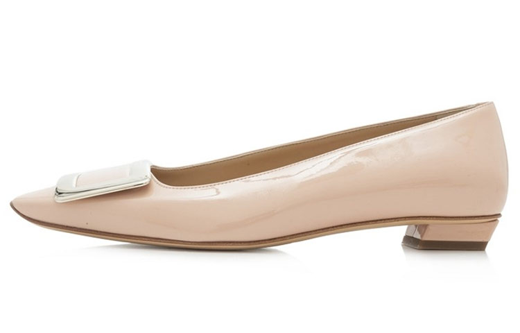 Buy 羅傑維維貝莉金屬扣時尚休閒平底鞋女款裸色