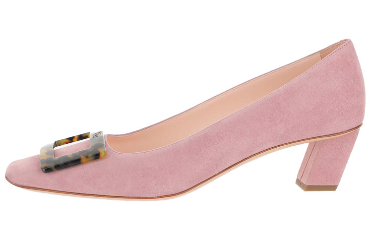 (W) Roger Vivier Belle Vivier 'Pink Turtle Buckle'
