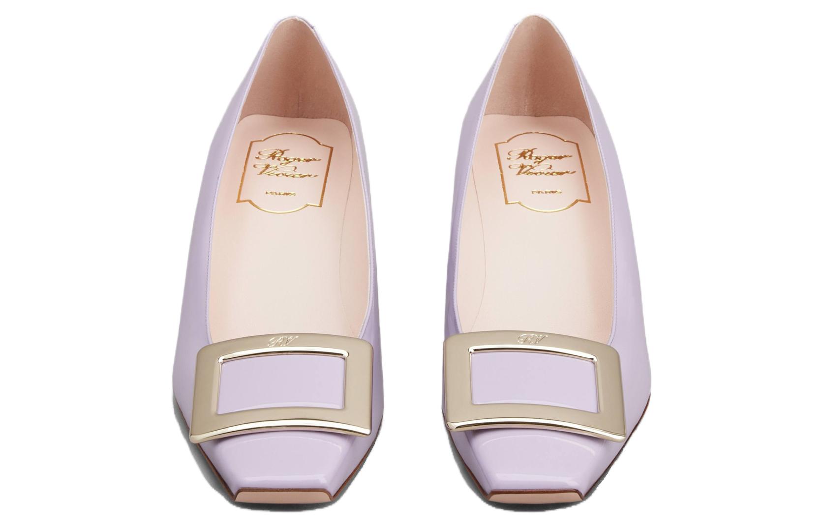 Shop (W) 罗杰·维维亚 女士紫色漆皮粗跟鞋 RVW00600920D1PL028