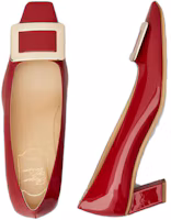 Purchase 羅傑·維維亞 Belle Vivier 金屬扣 漆皮高跟鞋 女款 紅色