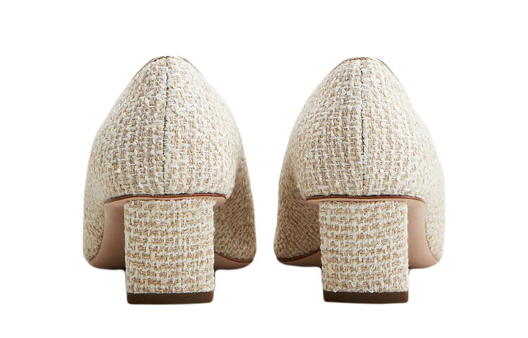 (W) Roger Vivier Belle Vivier High Heels 'Beige Fabric with Metal Buckle' 圖 4