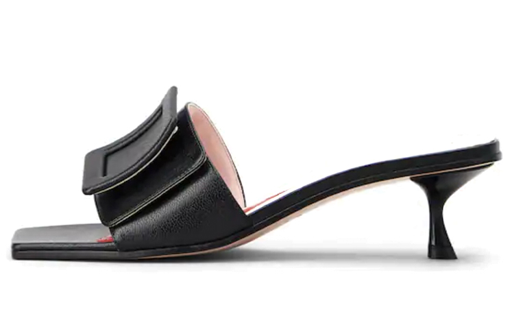(Women) Roger Vivier Belle Vivier High Heels 'Black Patent Leather Buckle' RVW62631090TRPB999