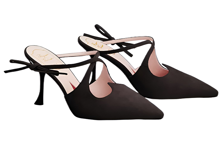 (W) Roger Vivier Belle Vivier High Heels 'Black Velvet Bow' 圖 2