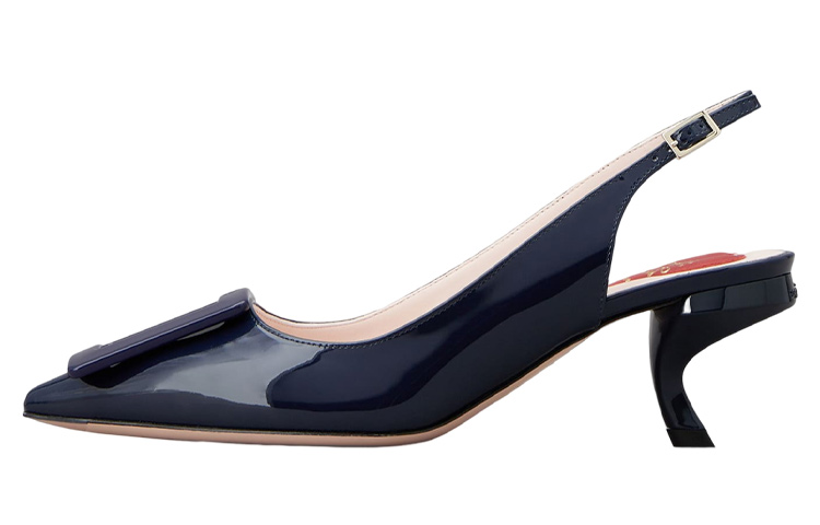 (W) Roger Vivier Belle Vivier High Heels 'Blue Buckle'