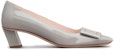 (W) Roger Vivier Belle Vivier Tumit Tinggi 'Metal Buckle Kelabu' RVW00600920D1PB206