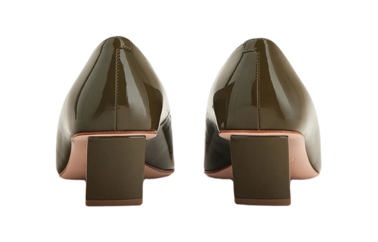 (W) Roger Vivier Belle Vivier High Heels 'Metallic Buckle Green Patent' 圖 3