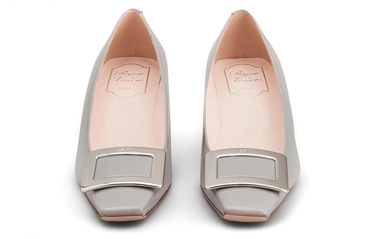 (Women) Roger Vivier Belle Vivier High-Heels 'Metal Buckle Grey'