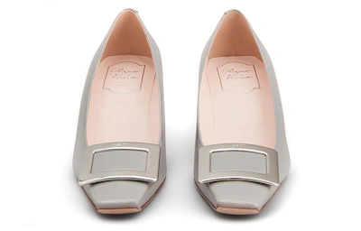 (Women) Roger Vivier Belle Vivier High-Heels 'Metal Buckle Grey'