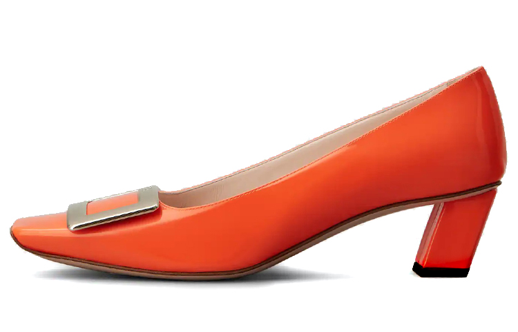(W) Roger Vivier Belle Vivier High Heels 'Orange Buckle'