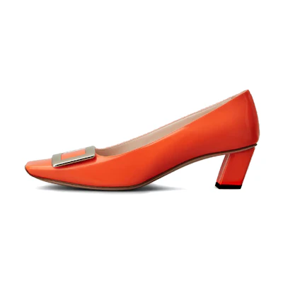 (W) Roger Vivier Belle Vivier High Heels 'Orange Buckle'