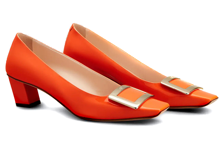 (W) Roger Vivier Belle Vivier High Heels 'Orange Buckle' 圖 2