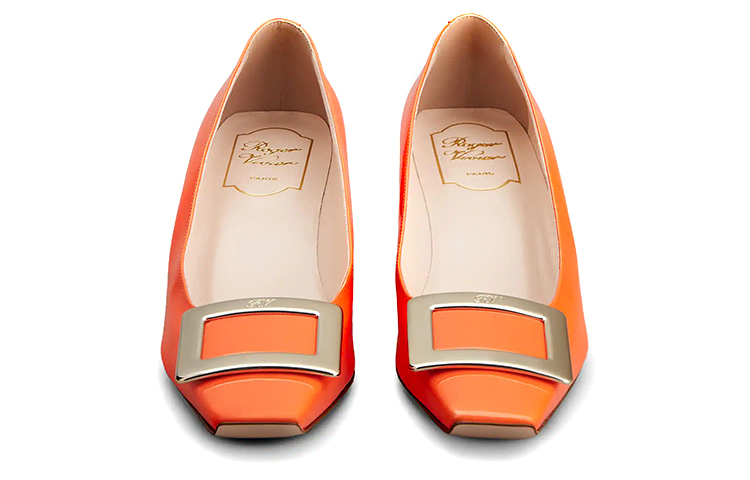 (W) Roger Vivier Belle Vivier High Heels 'Orange Buckle' 圖 3