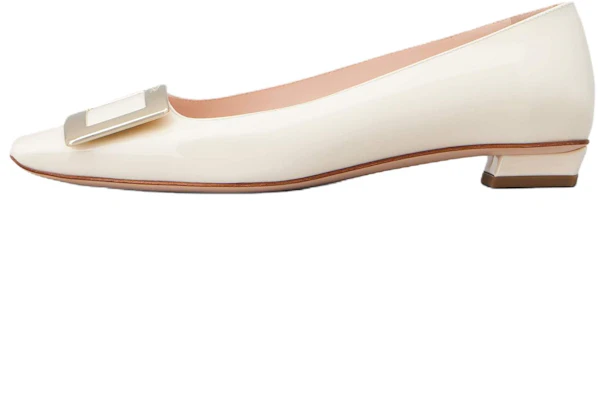 (W) Roger Vivier Belle Vivier Chaussures Casual en Cuir Blanc 2,5cm RVW00700920D1P9997 Buy (W) Roger Vivier Belle Vivier Chaussures Casual en Cuir Blanc 2,5cm RVW00700920D1P9997
