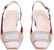 (W) Roger Vivier Belle Vivier Kulit Hujung Empat Tumit Blok 'Pink' RVW00625600D1P5T99