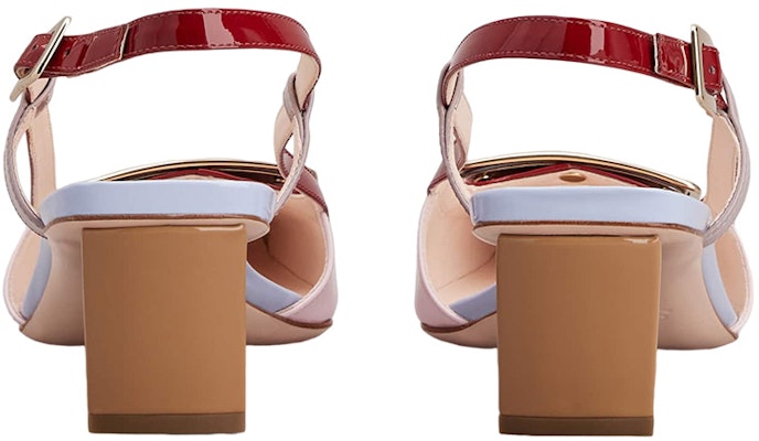 (W) Roger Vivier Belle Vivier Sepatu Hak Kotak Kulit 'Pink' RVW00625600D1P5T99 Purchase (W) Roger Vivier Belle Vivier Sepatu Hak Kotak Kulit 'Pink' RVW00625600D1P5T99
