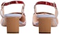 (W) Roger Vivier Belle Vivier Kulit Hujung Empat Tumit Blok 'Pink' RVW00625600D1P5T99