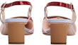 Purchase (W) Roger Vivier Belle Vivier Kulit Hujung Empat Tumit Blok 'Pink' RVW00625600D1P5T99