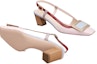 Details for (W) Roger Vivier Belle Vivier Kulit Hujung Empat Tumit Blok 'Pink' RVW00625600D1P5T99