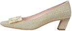 Buy (W) Roger Vivier Belle Vivier Low Heel Pump 'Ibu Mutiara Gesper Beige' RVW00627760FOJC803