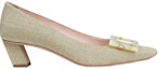 Order (W) Roger Vivier Belle Vivier Low Heel Pump 'Ibu Mutiara Gesper Beige' RVW00627760FOJC803