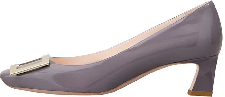(Women) Roger Vivier Belle Vivier Mid-Heel Pumps 'Purple Patent' RVW44815280D1PL607 Buy (Women) Roger Vivier Belle Vivier Mid-Heel Pumps 'Purple Patent' RVW44815280D1PL607