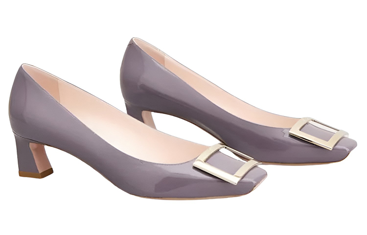 Order (W) Roger Vivier Belle Vivier Tacones Medio 'Púrpura Charol' RVW44815280D1PL607