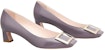 (W) Roger Vivier Belle Vivier Kasut Tumit Sederhana 'Purple Patent' RVW44815280D1PL607