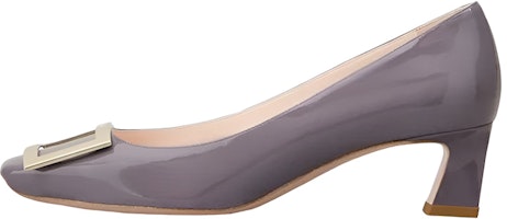 (Women) Roger Vivier Belle Vivier Mid-Heel Pumps 'Purple Patent' RVW44815280D1PL607 (Women) Roger Vivier Belle Vivier Mid-Heel Pumps 'Purple Patent' RVW44815280D1PL607