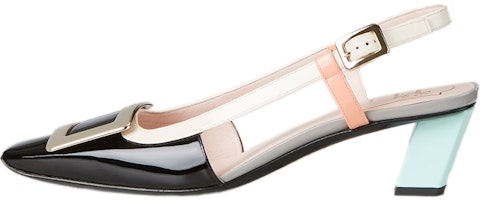 (Women) Roger Vivier Belle Vivier Slingback Heels 'Black' RVW00625600D1P1T16 (Women) Roger Vivier Belle Vivier Slingback Heels 'Black' RVW00625600D1P1T16