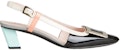 (Women) Roger Vivier Belle Vivier Slingback Heels 'Black' RVW00625600D1P1T16