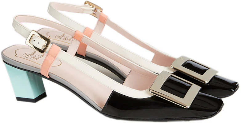 Roger Vivier Belle Vivier 後袢帶高跟鞋 女款 黑 Lookbook Roger Vivier Belle Vivier 後袢帶高跟鞋 女款 黑