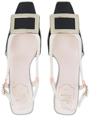 Roger Vivier Belle Vivier 後袢帶高跟鞋 女款 黑 Shop Roger Vivier Belle Vivier 後袢帶高跟鞋 女款 黑