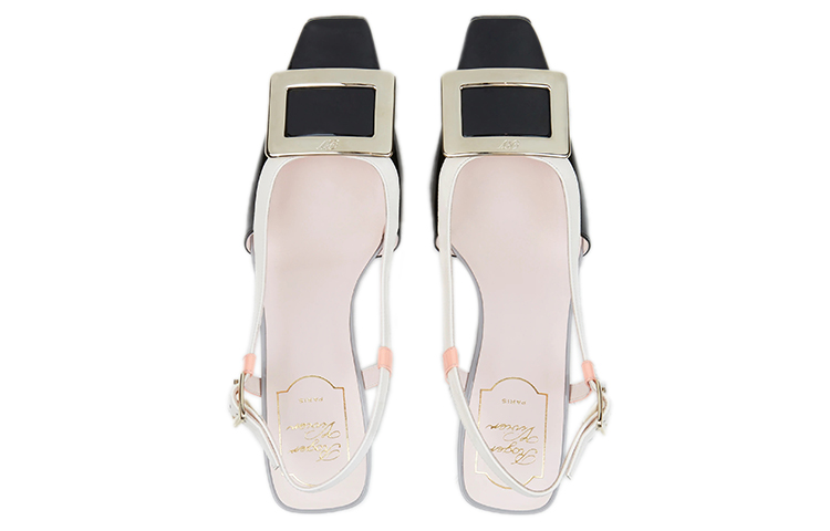 Shop (W) Roger Vivier Belle Vivier Tacones Slingback 'Negro' RVW00625600D1P1T16