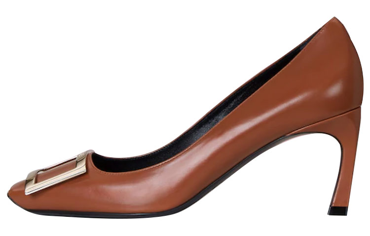 (Women) Roger Vivier Belle Vivier Trompette 'Brown Patent Leather' RVW40015280BSSS018