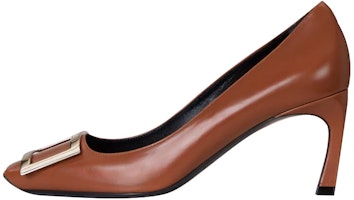 (Women) Roger Vivier Belle Vivier Trompette 'Brown Patent Leather' RVW40015280BSSS018 (Women) Roger Vivier Belle Vivier Trompette 'Brown Patent Leather' RVW40015280BSSS018