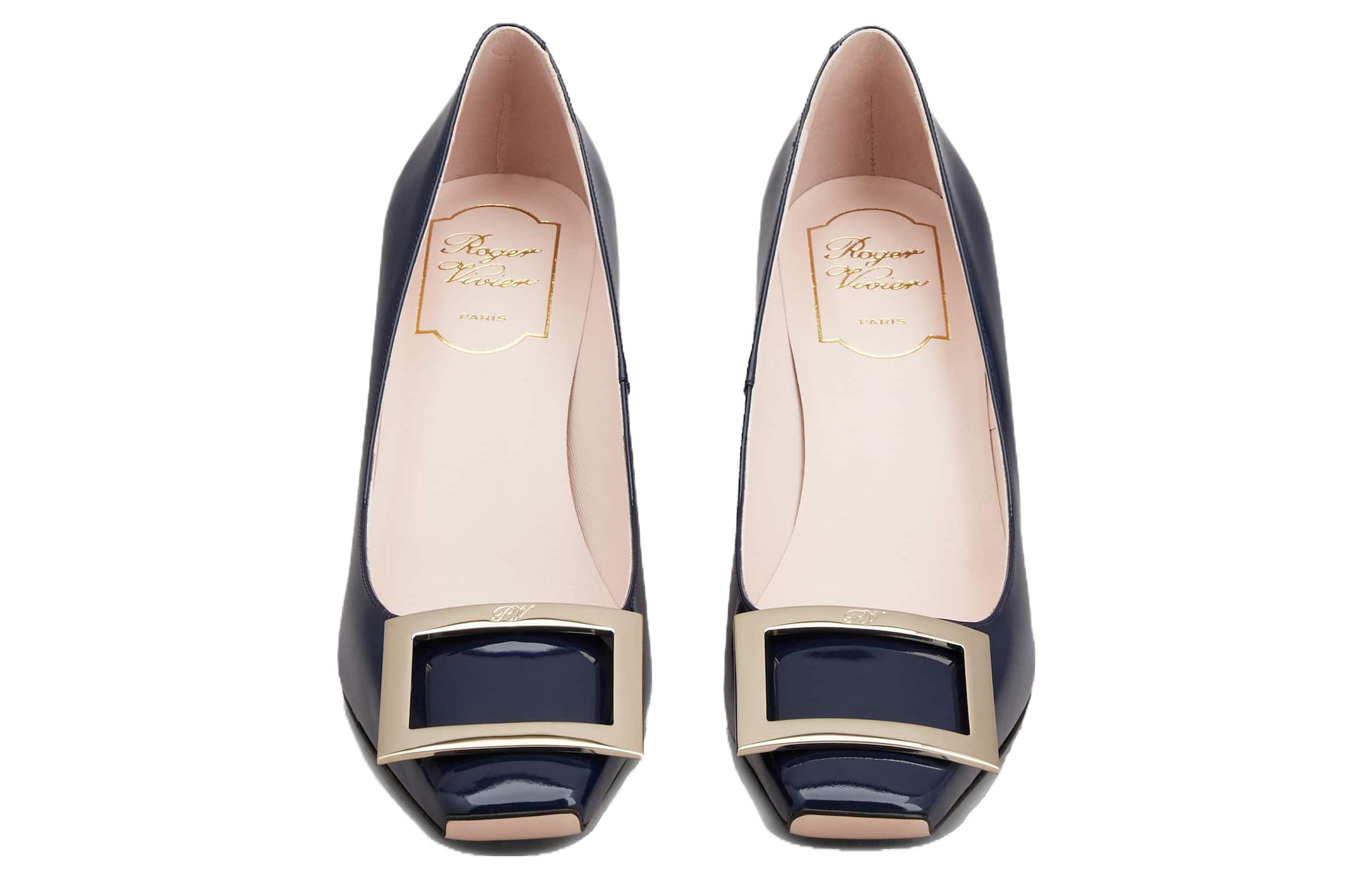 (W) Roger Vivier Belle Vivier Trompette 'Dark Blue Patent' 圖 3