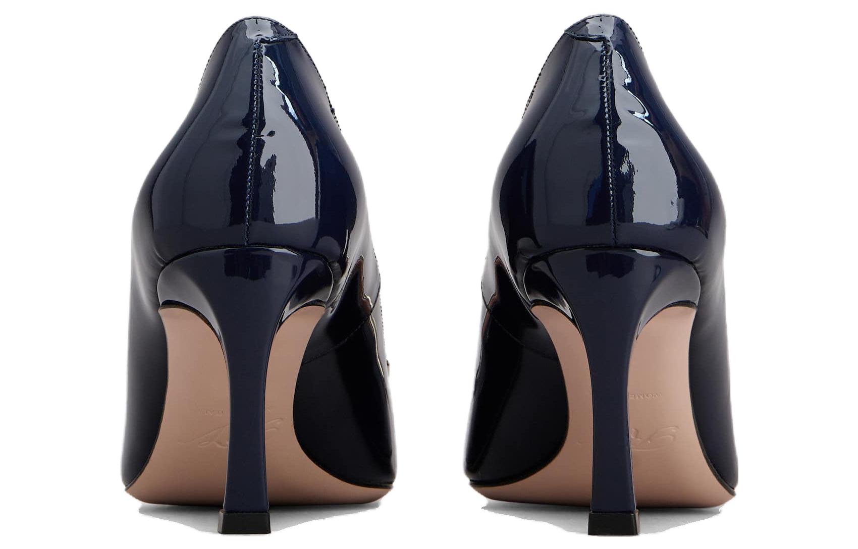 (W) Roger Vivier Belle Vivier Trompette 'Dark Blue Patent' 圖 5