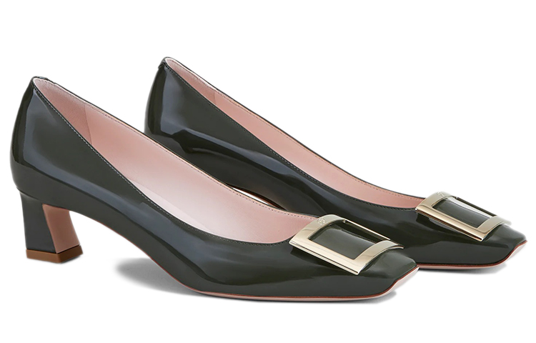 (W) Roger Vivier Belle Vivier Trompette 'Elegant Green Patent Leather' 圖 3