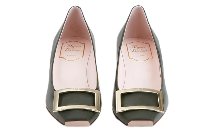 (W) Roger Vivier Belle Vivier Trompette 'Elegant Green Patent Leather' 圖 4