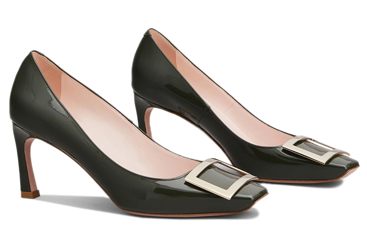 (W) Roger Vivier Belle Vivier Trompette 'Green Patent Elegant High-Heel' 圖 3