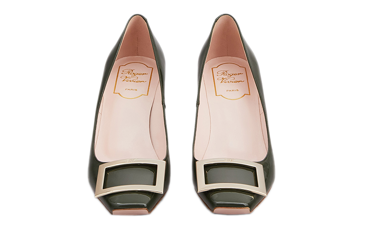 (W) Roger Vivier Belle Vivier Trompette 'Green Patent Elegant High-Heel' 圖 4